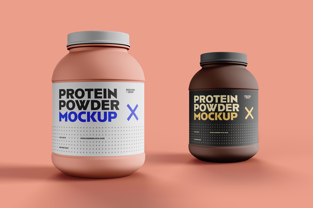 Food Supplement Plastic Jar Mockup, a Cups & Container Mockup by dpi (Photo 12 of 14)