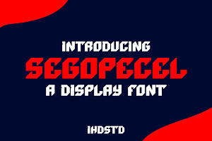 Segopecel Display Font