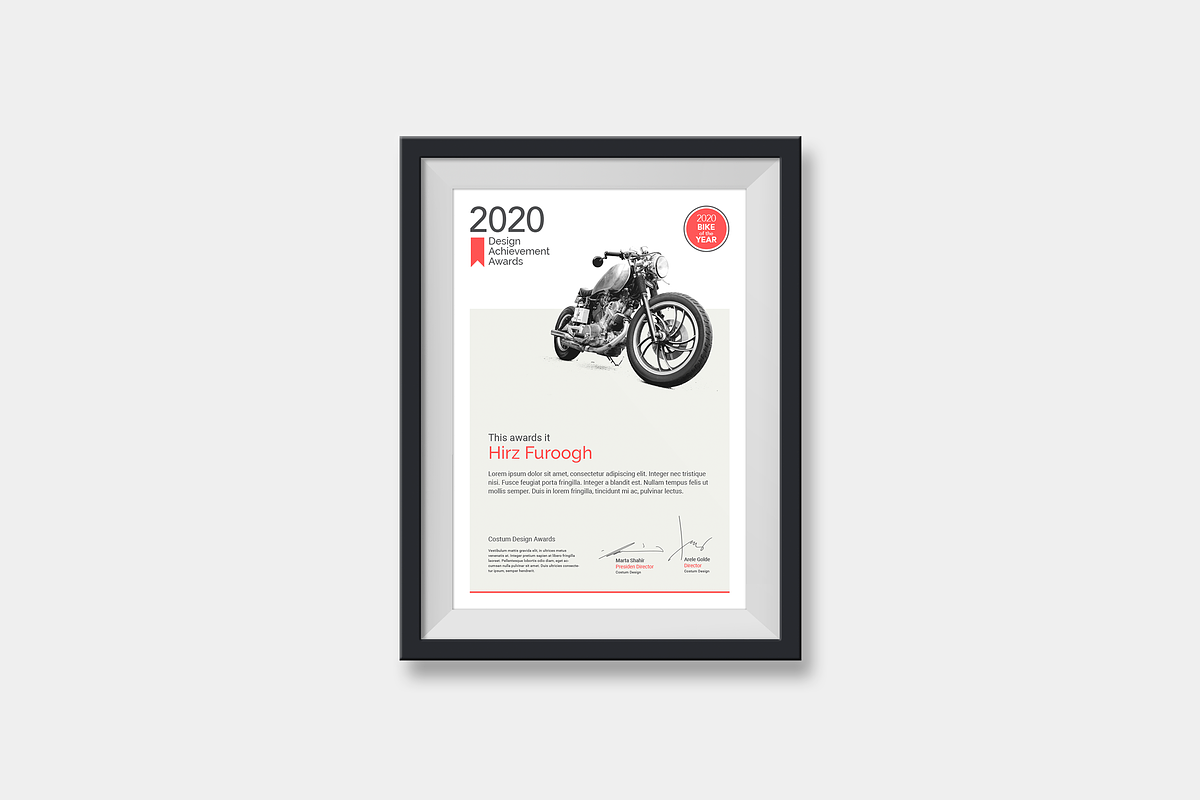 Auto Certificates, a Stationery Template by silukEight (Photo 5 of 7)