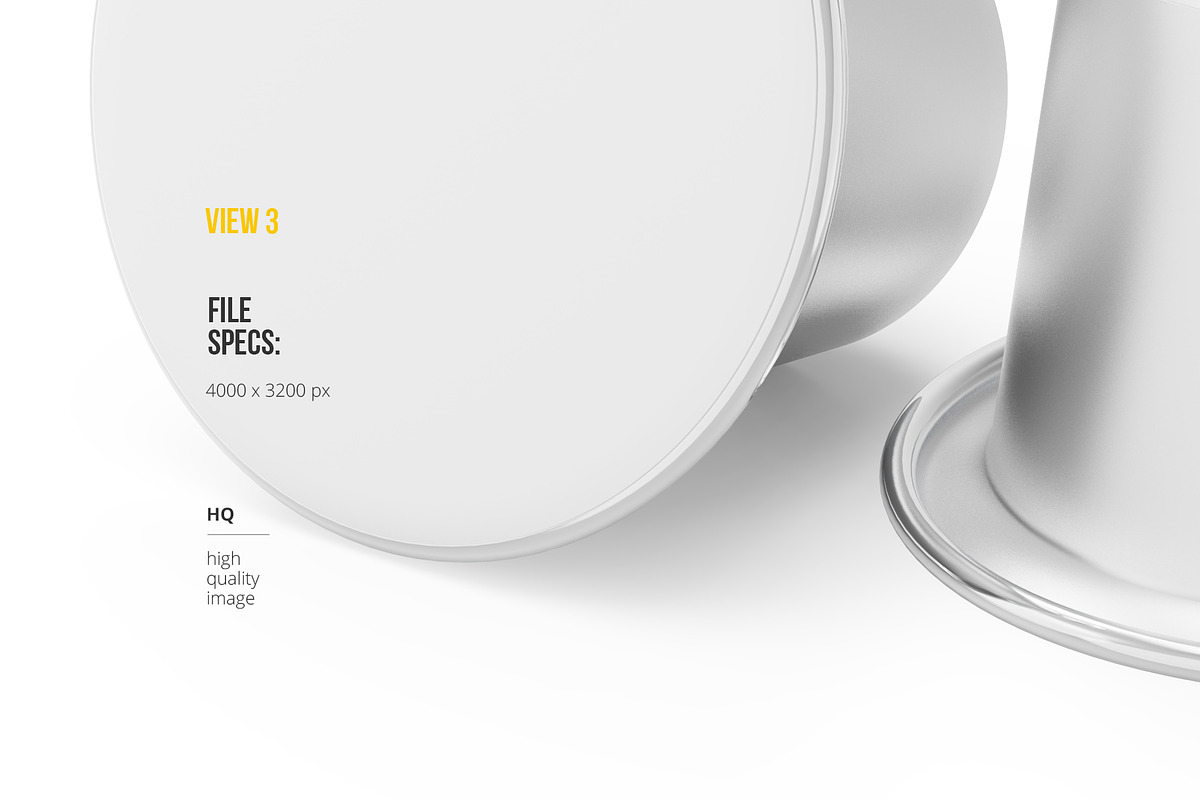Coffee Capsules Pack 4 views, a Cups & Container Mockup by easymock (Photo 8 of 12)