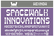 Mission Timeline font, a Font by weknow (Thumbnail 3 of 8)
