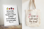Fruit Salad Brush Font + Extras, a Script Font by milenabdesign (Thumbnail 9 of 10)