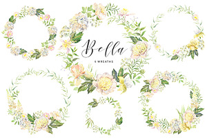 Bella. Watercolor Floral Collection