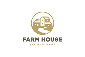 Farm House Ranch Badge Logo Template, a Branding & Logo Template by Buqancreative