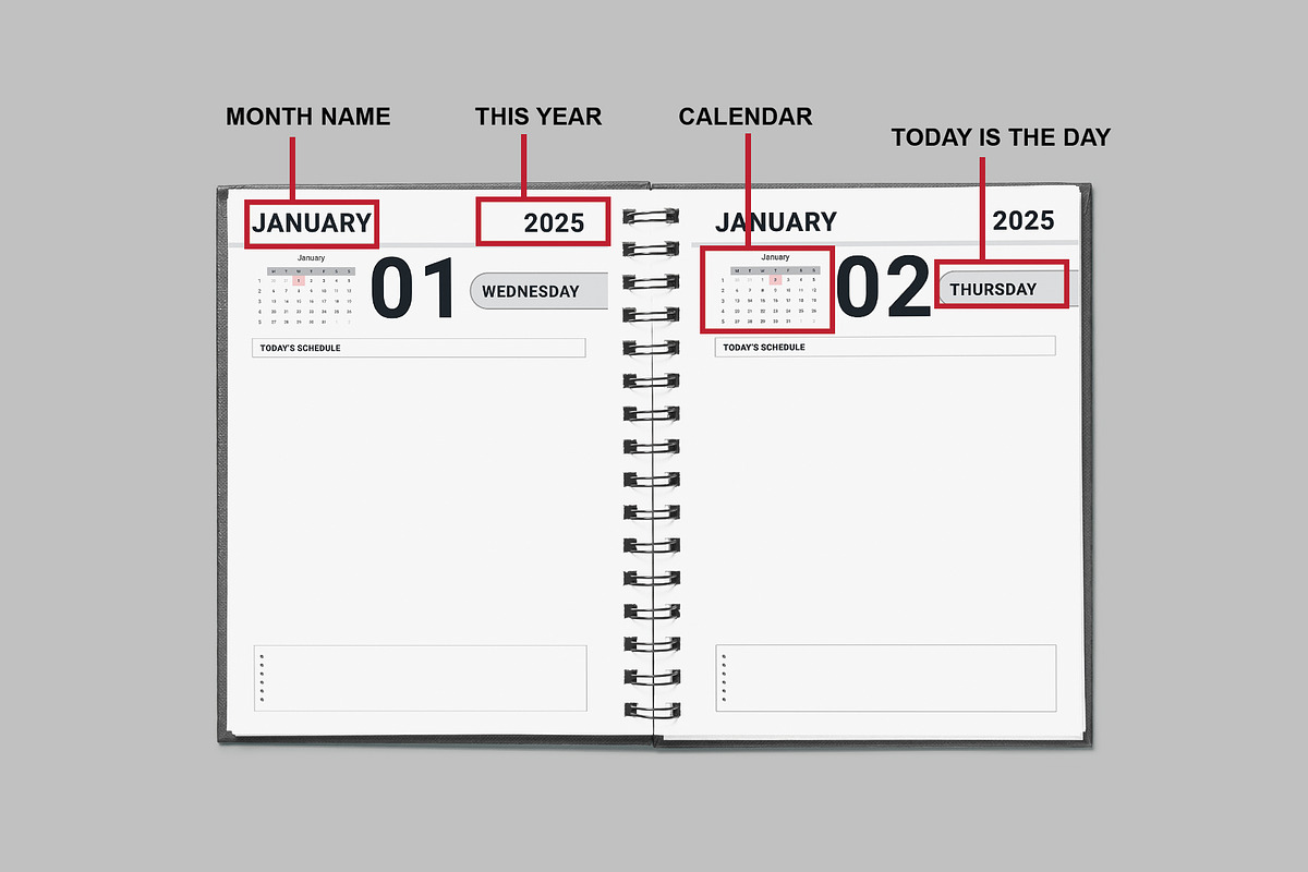 Ultimate Planner Bundle/ Yearly plan, a Stationery Template by Design Zone (Photo 3 of 9)