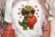 Valentine's Day T-Rex Png, Dino Love, a Graphic by Libby Wishes (Thumbnail 4 of 8)