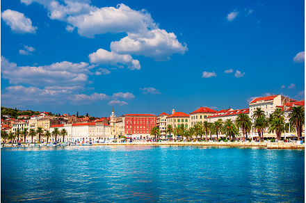 View to Split embankment