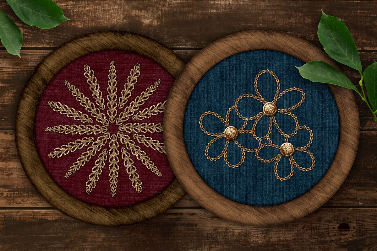 Embroidery Art Brushes For Procreate, a Brush Add-On by bokettori (Photo 34 of 42)