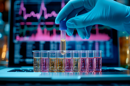 Lab Technician Conducting Biochemica, a Health & Medical Photo by angellodeco