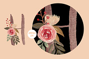 Floral Monogram Letters, a Decorative Illustration by wulano (Thumbnail 3 of 6)