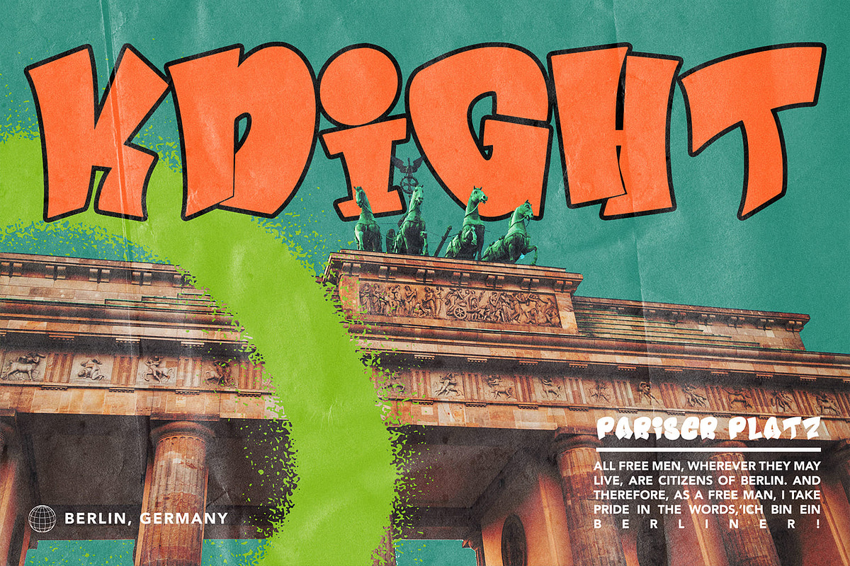 Joyful Berlin - Comic Display Font, a Font by Arendxstudio (Photo 2 of 8)