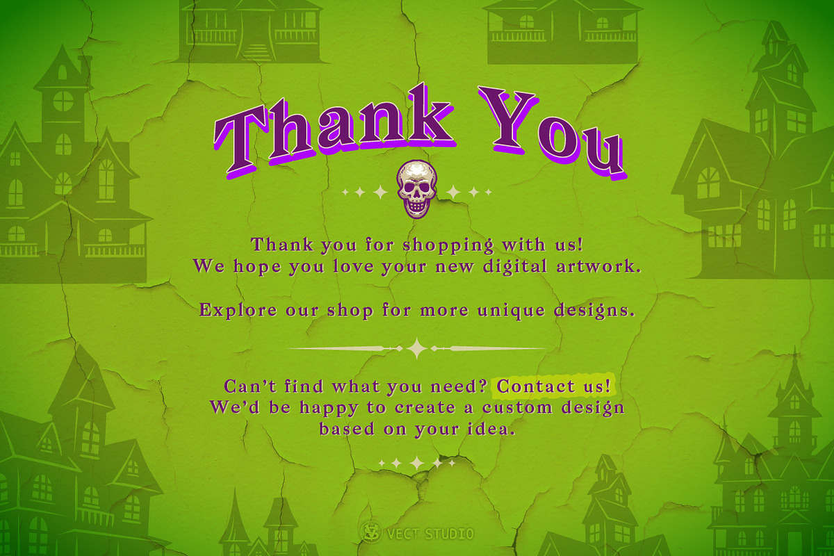 9 Haunted House Stamp Brushes, a Brush Add-On by vectstudio (Photo 10 of 10)