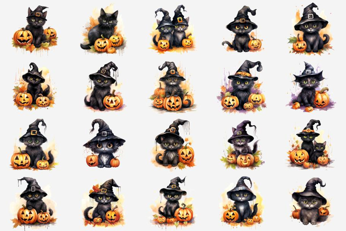 Halloween Black Cat, an Illustration by Gemstone (Photo 2 of 12)
