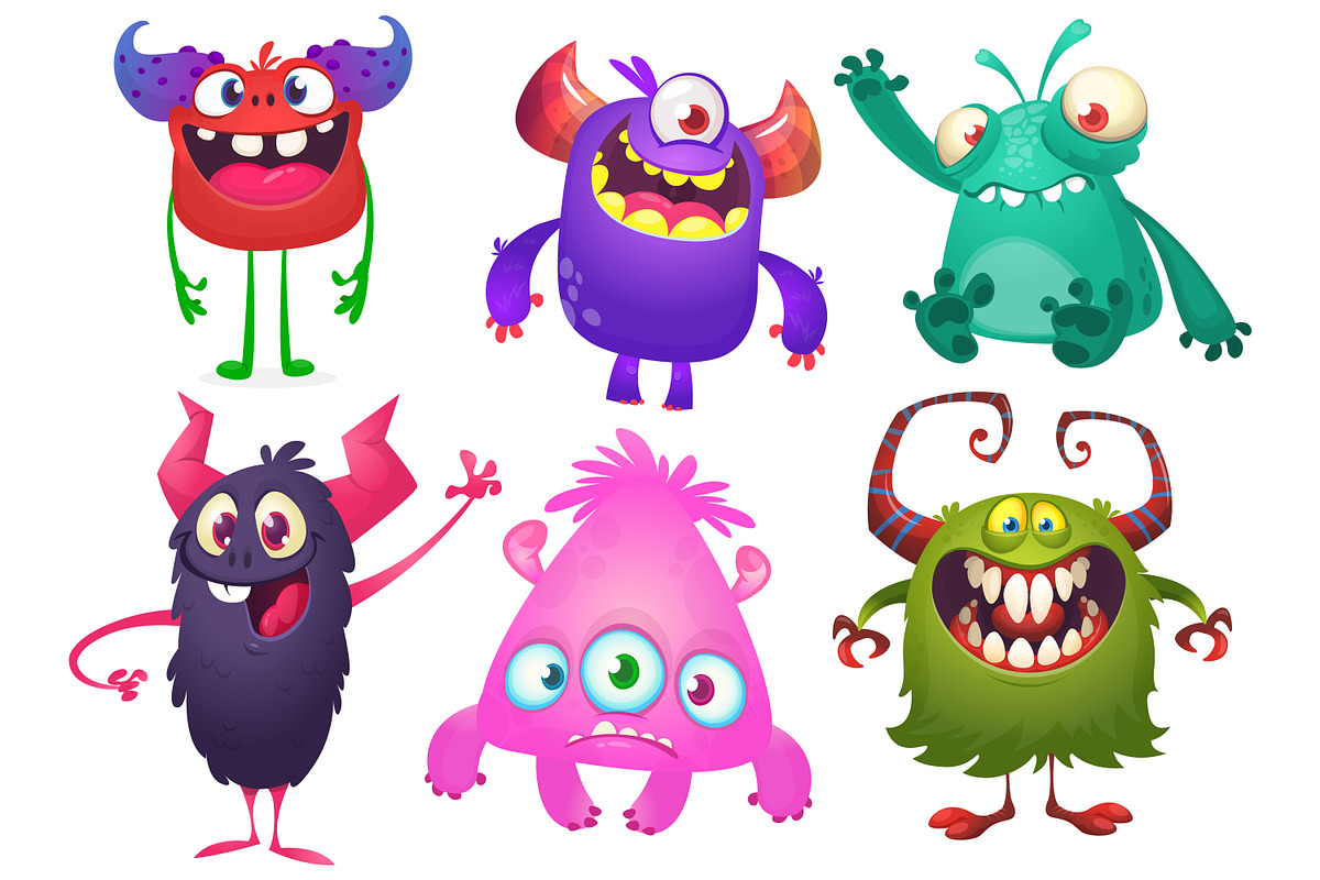 Starry Snugglers - 6 Cute Monsters, a Decorative Illustration by D R A W K M A N (Photo 9 of 9)