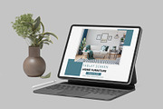 Tablet Pro With Keyboard Mockup, an iPad Mockup by lamorastudio (Thumbnail 4 of 11)
