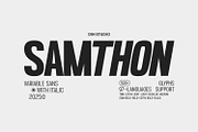 Samthon, a Font by din-studio.com (Thumbnail 1 of 16)