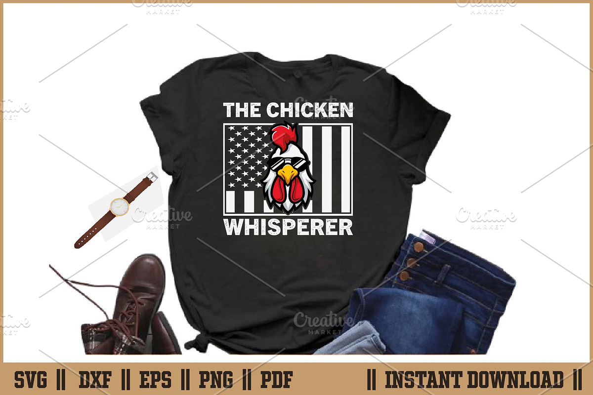 The Chicken Whisperer Funny Farm SVG, a Work Illustration by Handy Arts Studio (Photo 2 of 3)