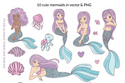 MERMAID IN LOVE, a Decorative Illustration by FARAWAYKINGDOM (Thumbnail 10 of 11)