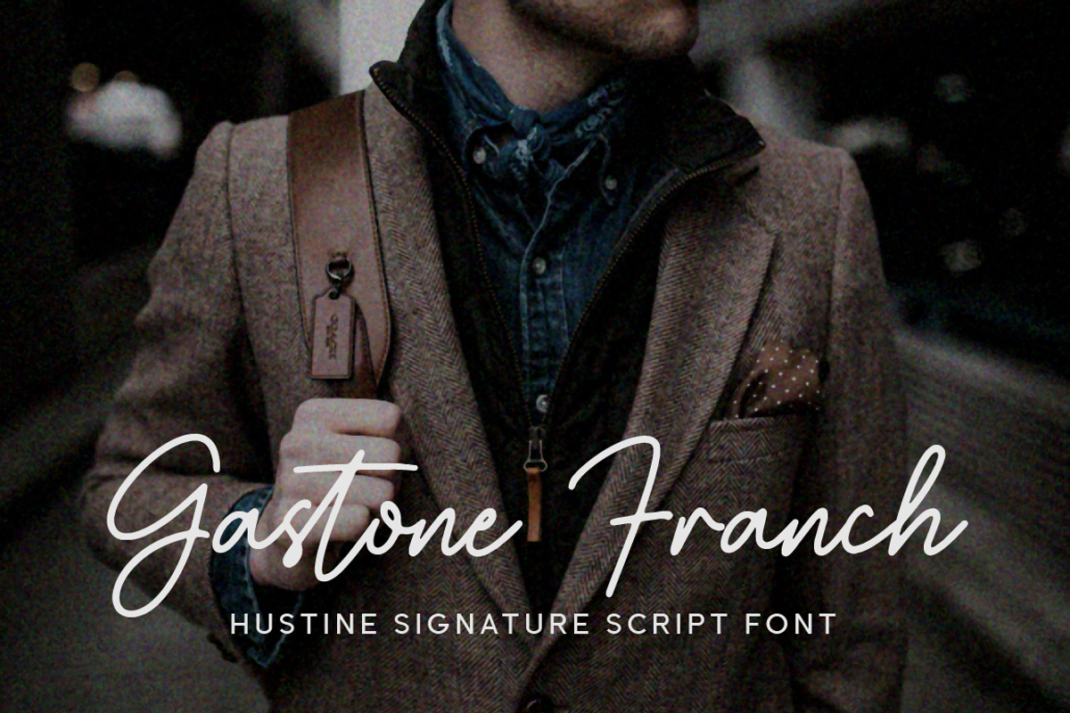 Hustine Signature Script Font, a Script Font by Typebae (Photo 3 of 8)