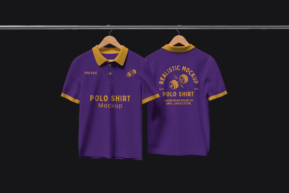 Polo Shirt Mockup Bundle Set, a Shirt Mockup by Rielismee (Photo 4 of 5)