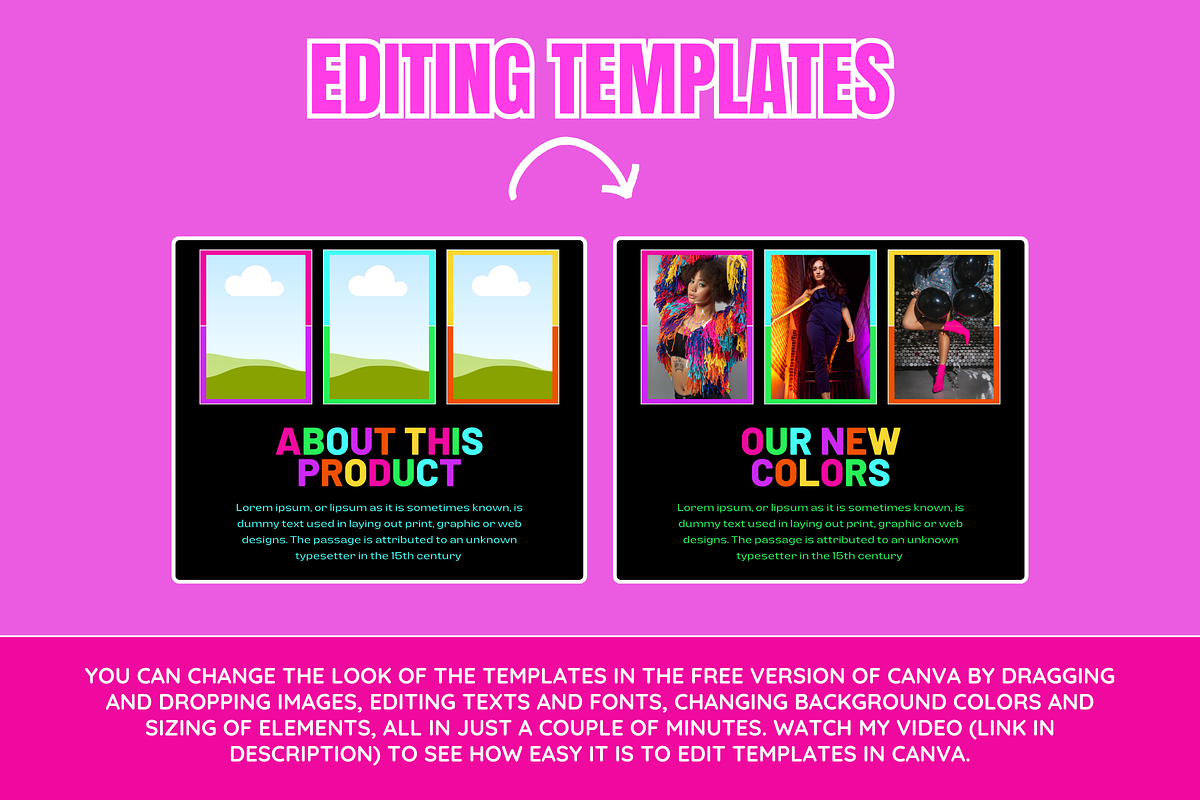 Neon Etsy Listing Templates, a Branding & Logo Template by SunshineStudioBoutique (Photo 7 of 8)