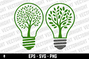 Eco-friendly light bulb vector, an Object Graphic by Vectorhight (Thumbnail 2 of 4)