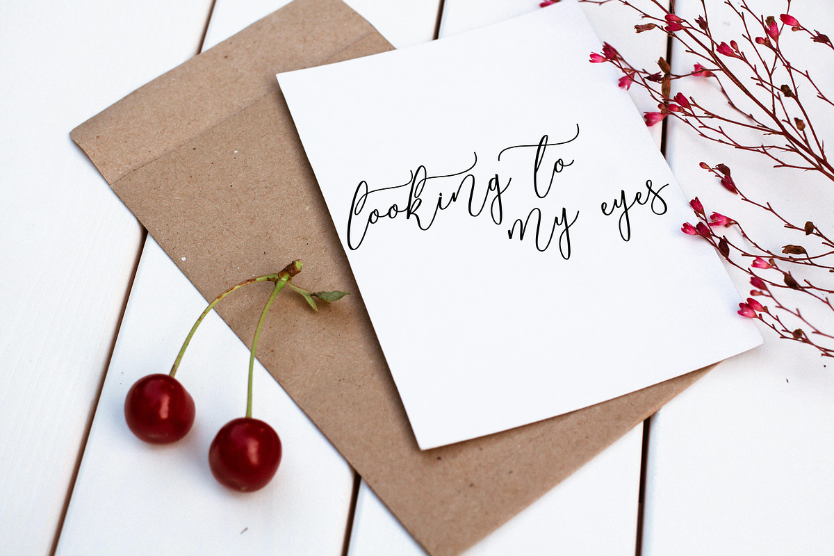 Memories, a Script Font by PollemSt (Photo 6 of 9)