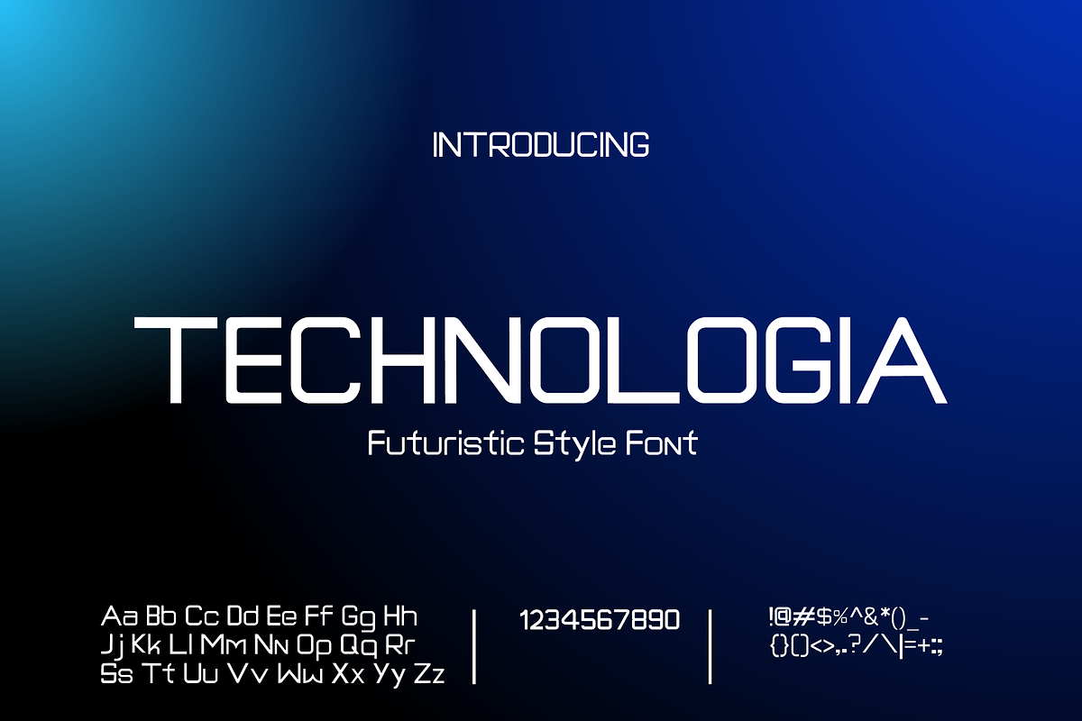 Technologia technologi font, a Font by LOGTURNAL