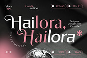 Hailora - Serif/Sans Font Duo, a Serif Font by Dora Typefoundry (Thumbnail 1 of 10)