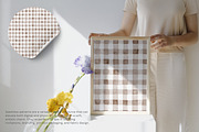 brown gingham seamless pattern, a Pattern Graphic by Pink Studio Art (Thumbnail 5 of 5)