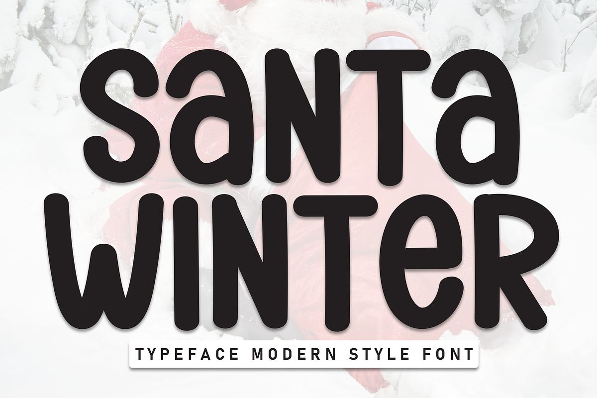 Santa Winter | Script Font, a Script Font by Scratchones (Photo 1 of 8)