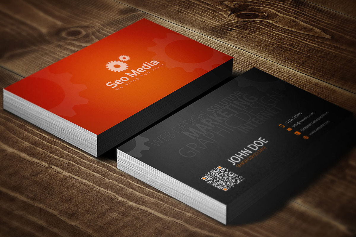 SEO Company Business Card, a Business Card Template by Graphicon (Photo 3 of 3)
