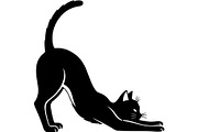 Cute Cat Silhouette Vector Mega, an Animal Illustration by Designer_Momina (Thumbnail 18 of 31)