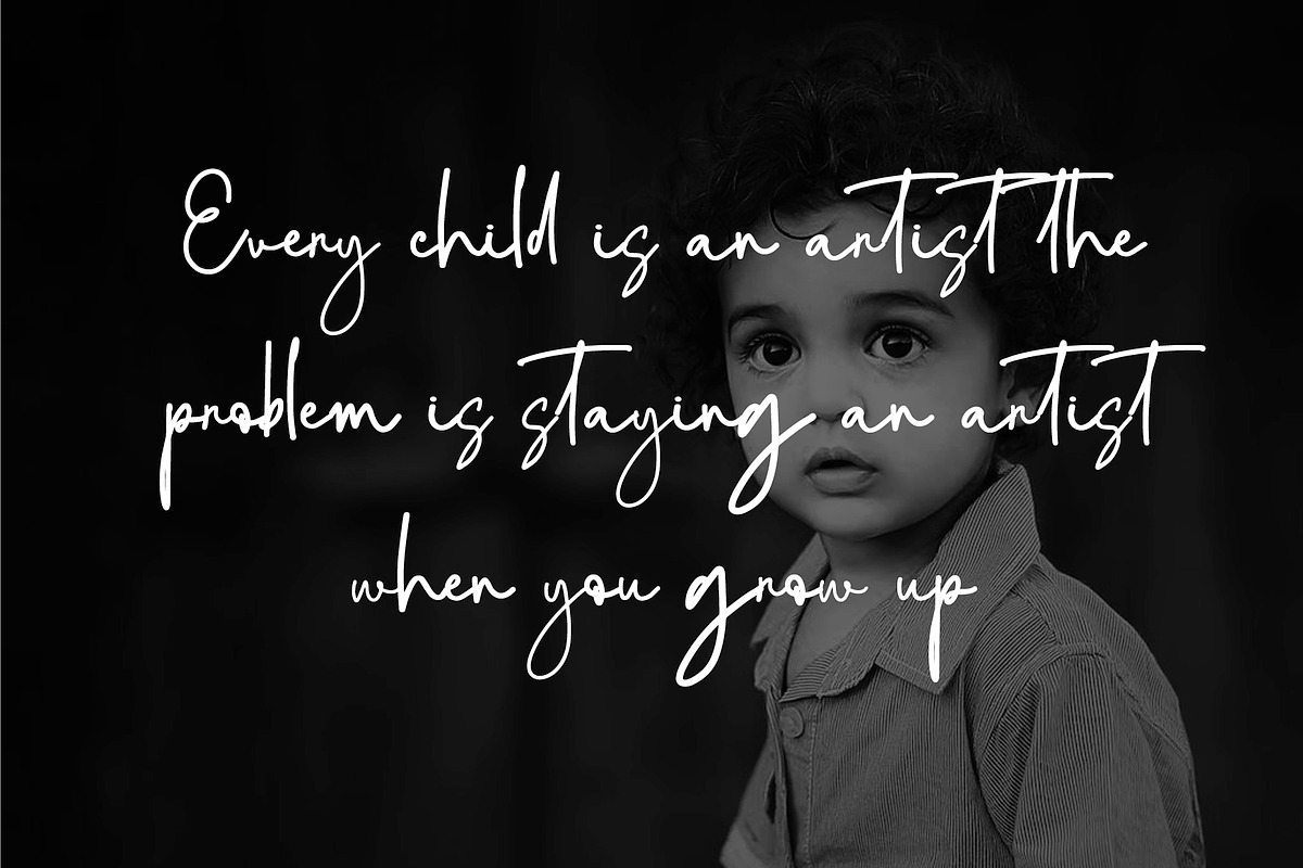 Positive Mind Script, a Handwritten Font by Yuby Creative (Photo 5 of 9)