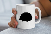 Hedgehog Silhouette SVG, an Animal Illustration by newminddesign (Thumbnail 5 of 10)