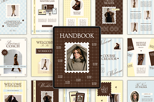 Canva Workbook Template for Coaches, a Magazine Template by Branding Babe Co.