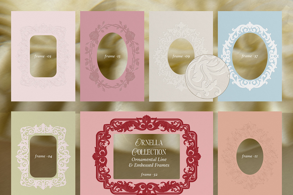 Ornella Ornamental & Embossed Frames, an Object Graphic by alonahaidash (Photo 8 of 19)