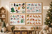 Christmas Animals Illustrations, a Seasonal Illustration by Anna Studio (Thumbnail 8 of 12)