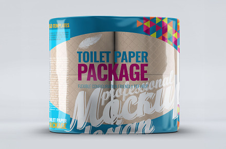 Toilet Paper Package Mock-Up, an Advertising Mockup by Xtrahive