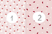 Pink Christmas seamless patterns, a Pattern Graphic by Katie Lisker (Thumbnail 2 of 5)
