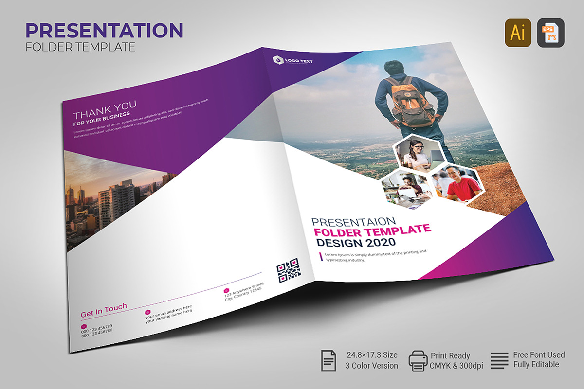 Presentation Folder Template Design, a Poster Template by zahidhossainalif (Photo 1 of 6)