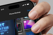 iPhone Mockup Securely Holding Phone, an iPhone Mockup by Avelina Studio (Thumbnail 3 of 3)