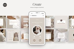 Beige Aesthetic Instagram Templates