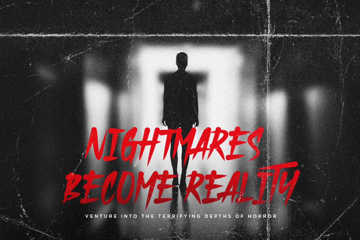 Dughon | Halloween Brush Font, a Handwritten Font by Pentagonistudio (Photo 2 of 10)