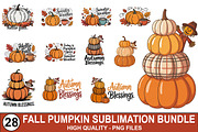 Fall Pumpkin Sublimation Bundle, a Graphic by crative8112 (Thumbnail 1 of 14)