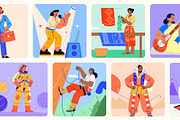 Women Ethnicities Flat Icons, a Person Illustration by Creative Stall (Thumbnail 6 of 10)