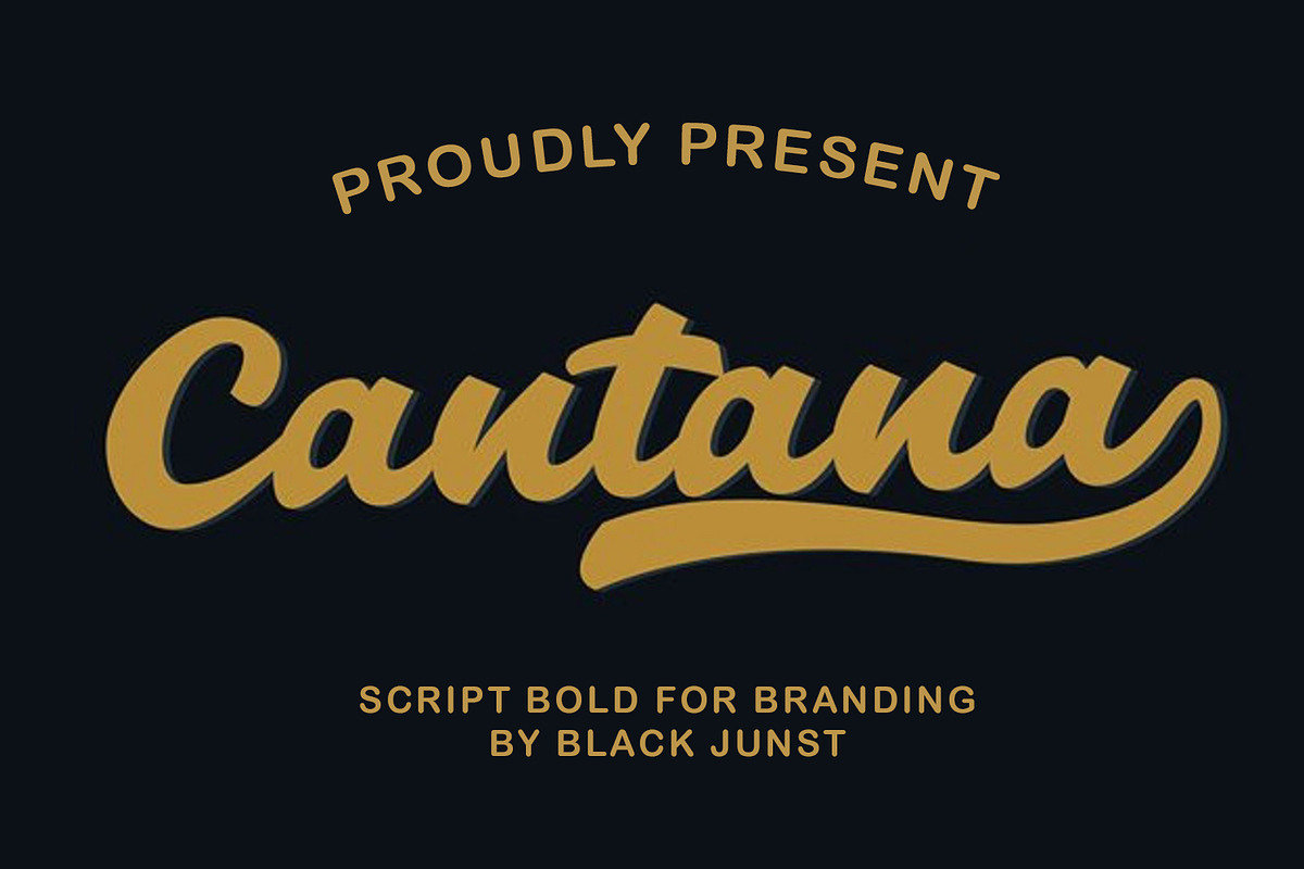 Cantana Script, a Script Font by Black Junst (Photo 1 of 9)