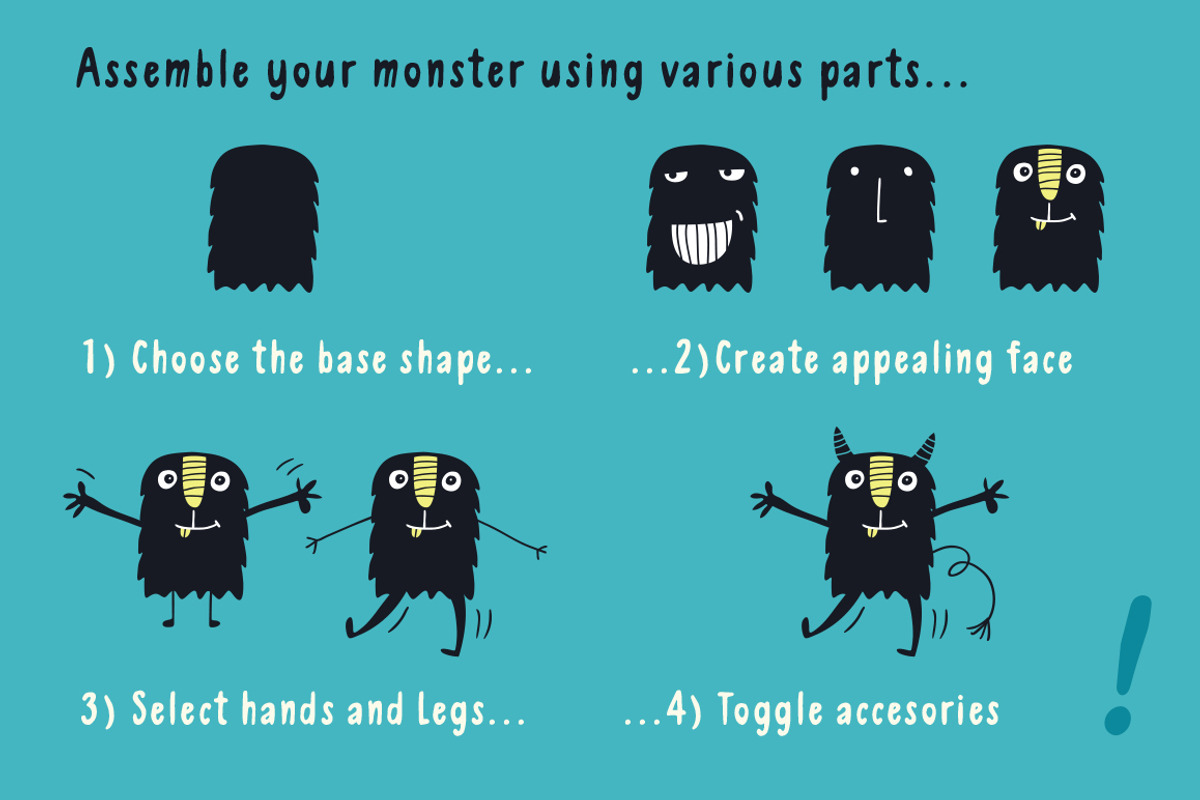 The Little Monsters Creator - Ai/Ps, an Animal Illustration by Vitek Graphic (Photo 5 of 10)