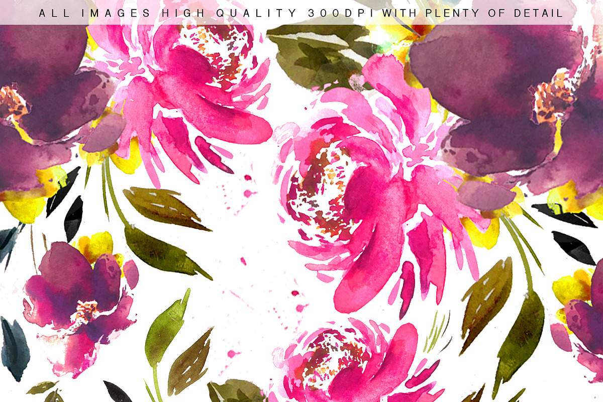 Mon Amour Watercolour Design Set, a Decorative Illustration by Sammy's Illustration (Photo 3 of 10)