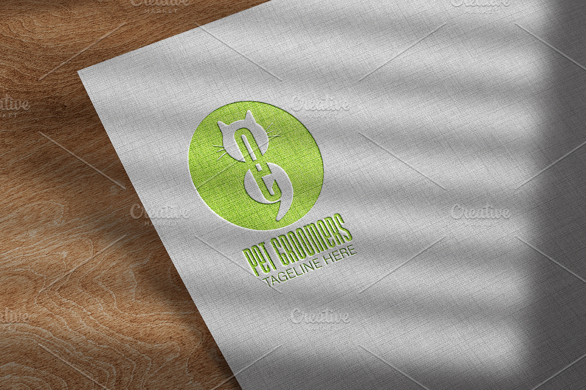 Pet Groomers Green Logo Template, a Branding & Logo Template by arslantanoli (Photo 3 of 3)